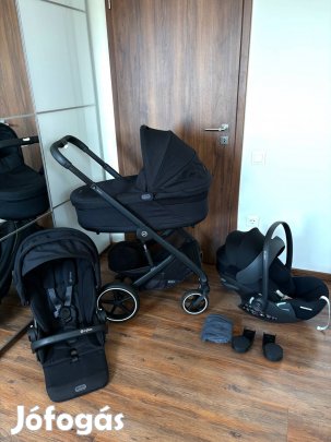 Cybex Balios S Lux fekete 3 in 1 babakocsit szett