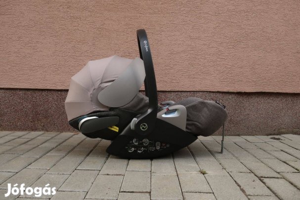 Cybex Cloud Z i-side Plus mid grey autós ülés, babahordzó