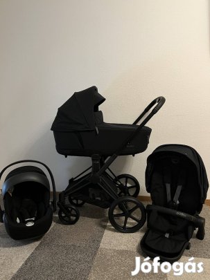 Cybex Priam 4 Babakocsi Szett - Matt fekete vázzal