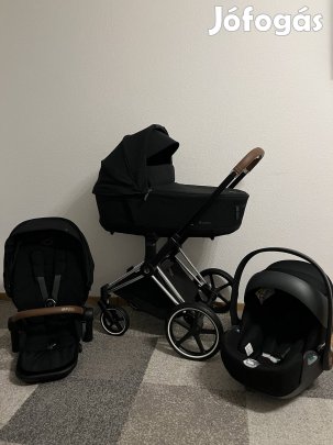 Cybex Priam 4 Babakocsi szett - Króm/barna vázzal