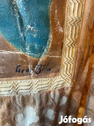 Czene Béla fali szőnyeg festmény