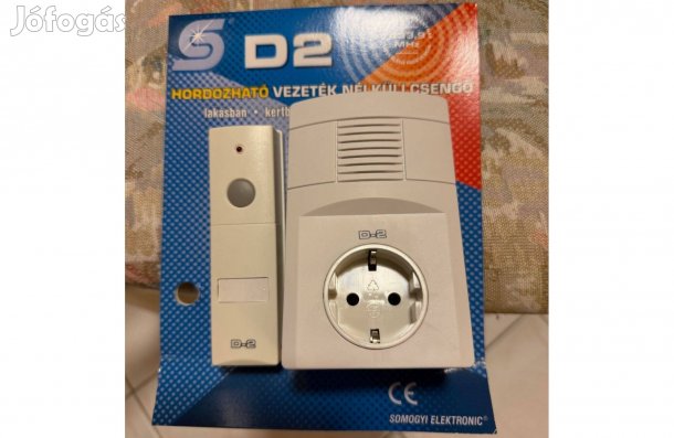 D2 hordozható vezeték nélküli csengő