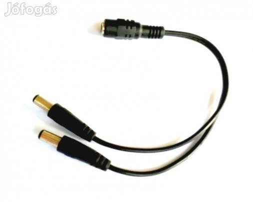 DC Táp 2-es Y Elosztó Adapter Kábel pl. LED szalag -hoz (_)