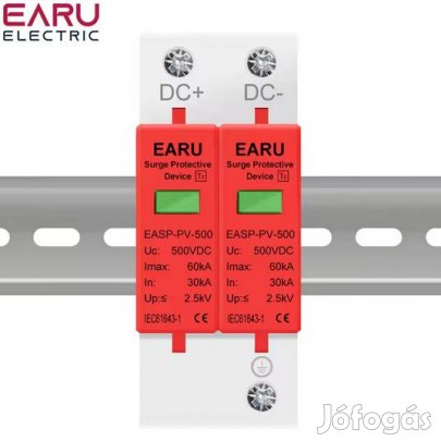 DC Túlfeszültségvédő 2P SPD  500V 20-40KA  (6050)