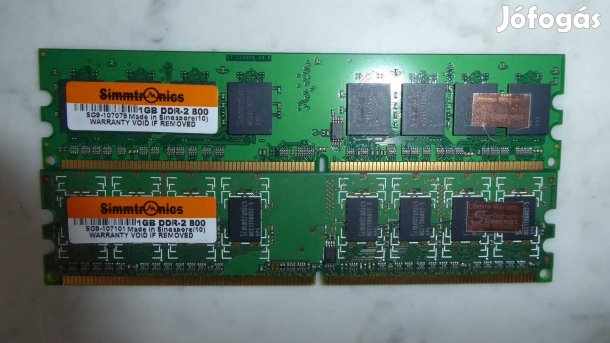 DDR2 RAM Simmtronics PC2-6400 800MHz 2x1GB