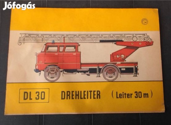 DDR. 1983. DL 30 IFA tűzoltóautó "prospektus"