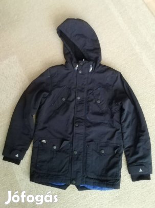 DEMO márkás fiú télikabát fényvisszaverő csík, 146-152, 11-12 év