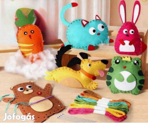 DIY "Csináld magad" dekoráció - Varrókészlet gyerekeknek 6 db-os