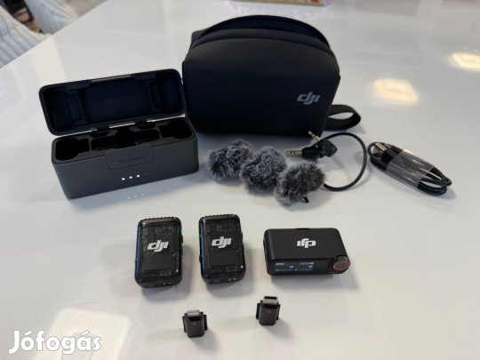DJI Mic 2 (2 TX + 1 RX + töltő tok) mikrofon