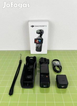 DJI Osmo Pocket 3 4K hordozható kamera forgatható érintőképernyővel