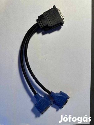 DMS 59 2X VGA - Y kábel splitter