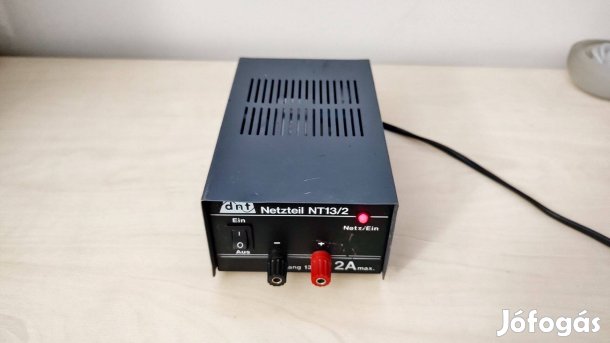 DNT NT13/2 13.2V stabilizált tápegység, működő állapotban
