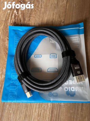 DP - Mini DP Displayport kábel, DP 2.1, 16k, 3m