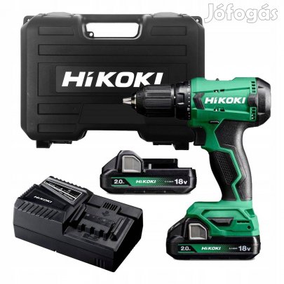 DS18Dawcz Hikoki akkus fúró-csavarbehajtó 18V Li-ion 50Nm 2x18V 2Ah ko