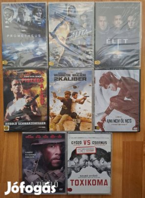 DVD filmek (eredeti, bontatlan) 8 db