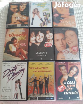 DVD filmek csomag 9 darab