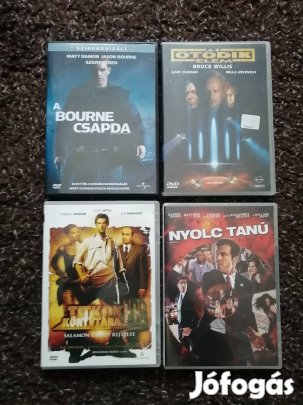 DVD filmek vegyesen (8db), újszerű állapotban, kedvező áron