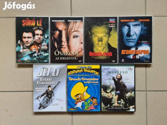 DVD lemez film gyűjtemény még nem használtam