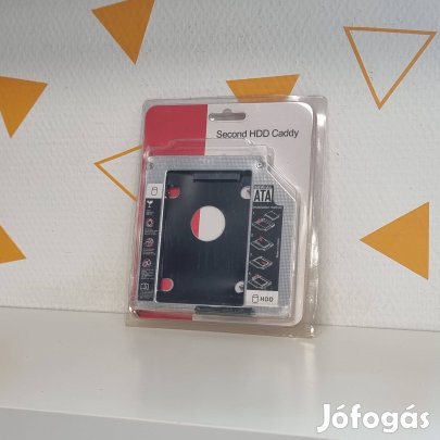 DVD meghajtó helyére Optibay, 2. HDD beéptő keret 12.7mm