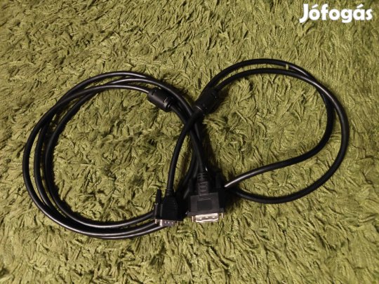 DVI-I (Single link) - VGA adatkábel 3m