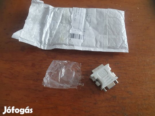 DVI (24+5) apa VGA (15-tűs) anya aranyozott adapter