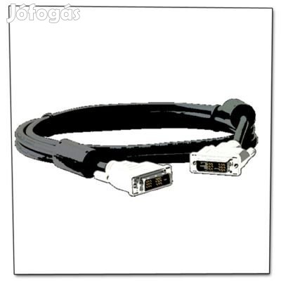 DVI monitor adat kábel 2x árnyékolt