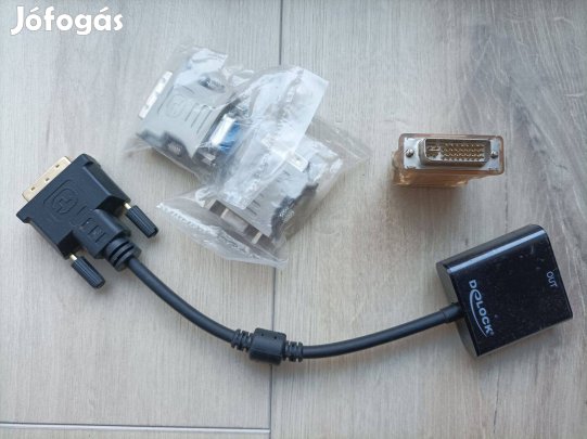 DVI to VGA átalakító és kábel többféle (DVI-I és DVI-A)