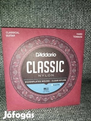 D'Addario Classic Nylon EJ27H Hard Tension klasszikus gitárhúr új