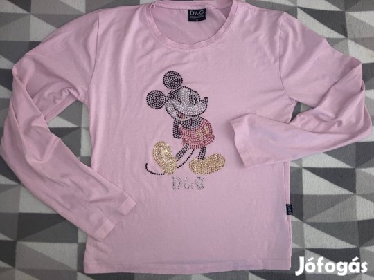 D&G - Dolce & Gabbana - Mickey Mouse M köves elasztikus női felső 