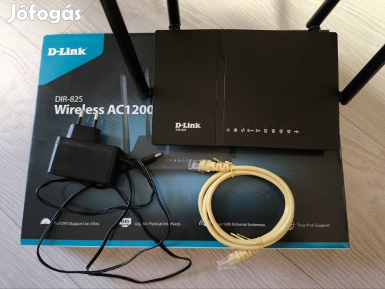 D-Link DIR-825 vezetéknélküli router Gigabit Ethernet   