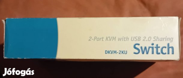 D-link usb-s/ps2-es vga 2 port-os KVM