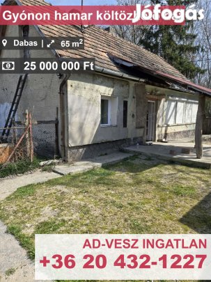 Dabas-Gyónon hamar költözhető ház