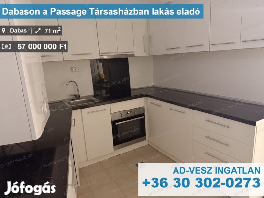 Dabason a Passage Társasházban lakás eladó