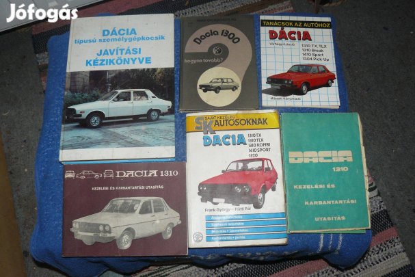 Dacia 1300 - 1310 javítási könyv , gépkönyv
