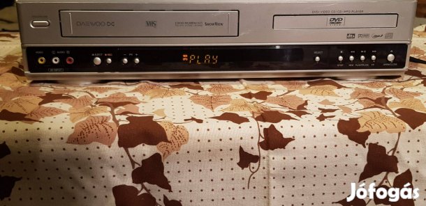 Daewoo SH 9540E dvd lejátszó mp3 videó kombó 6 fejes VHS Panasonic Sam