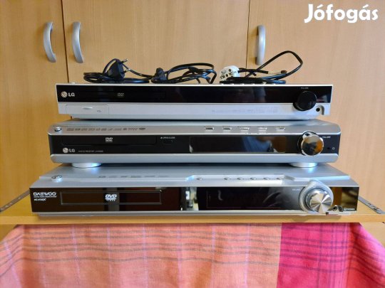 Daewoo, LG, LG házimozi dvd rádió erősítő 3 db