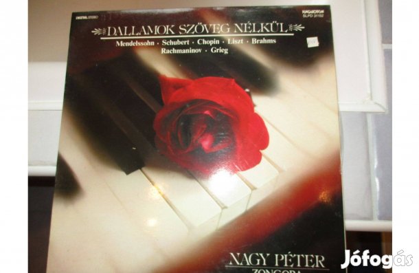 Dallamok szöveg nélkül (Nagy Péter zongora) bakelit hanglemez eladó