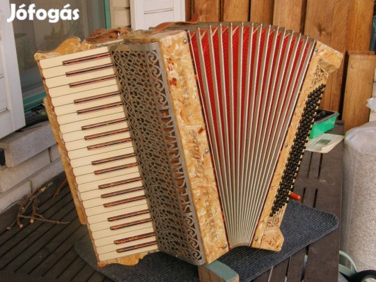 Dallape különleges 120 b antik gyönyörű olasz harmonika tangóharmonika