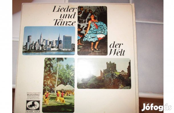 Dalok és a világ táncai bakelit hanglemez eladó