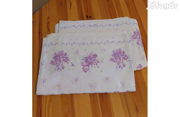 Damaszt lilavirágos paplanhuzat 2 db