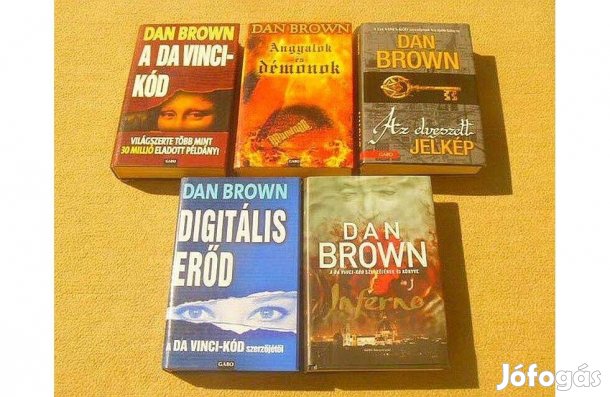 Dan Brown 5 kötet - Új könyvek