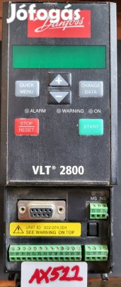 Danfoss Frekvenciaváltó VLT2811-1,1 kW , 2,4kVA