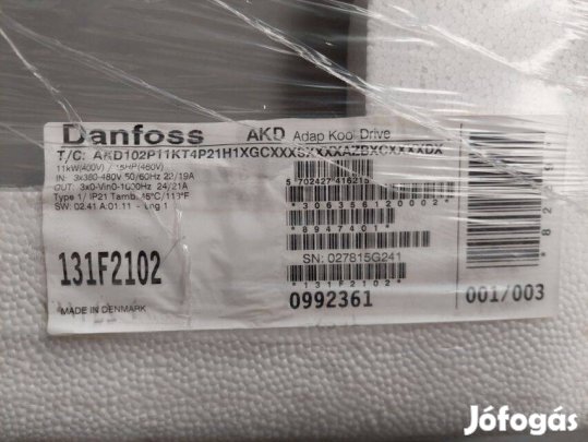 Danfoss frekvenciaváltó (131F2102) - Új