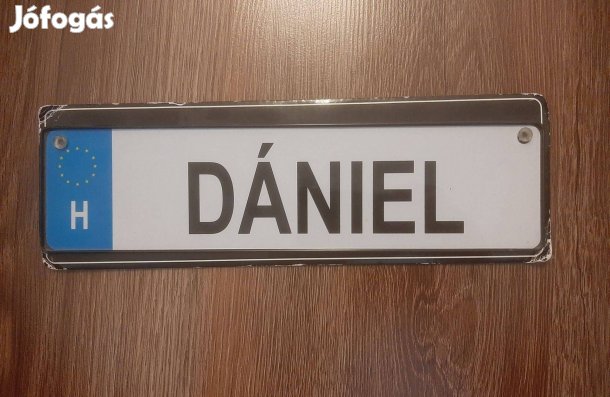 Dániel játék rendszámtábla eladó