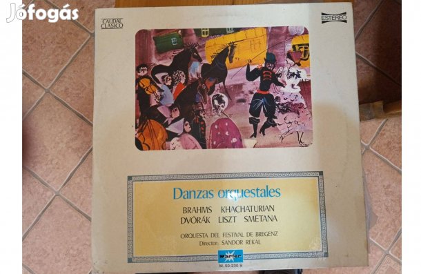 Danzas orquestales bakelit hanglemez eladó