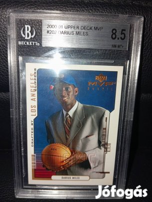 Darius Miles bevizsgált NBA kártya 