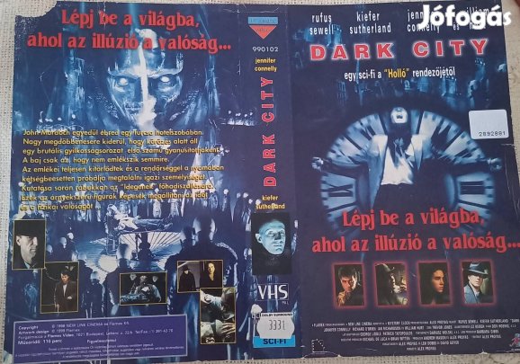 Dark city - sci-fi vhs- nagytok