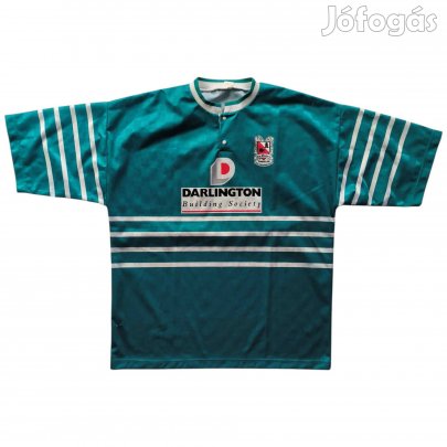 Darlington 1997-98 On Time Sportwear vendég foci mez XL-es