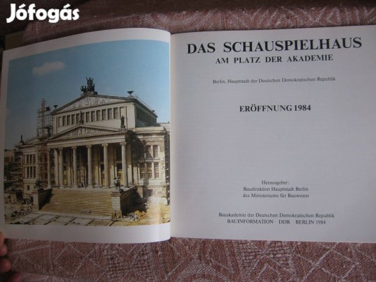 Das SchauspielhausBerlin, ismertető füzet, német nyelvű, könyv