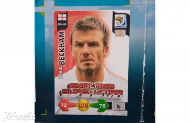 David Beckham (Anglia) Panini Fifa World Cup 2010 focis kártya